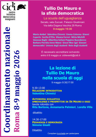 Coordinamento nazionale 8 e 9 maggio
